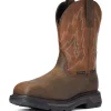 Ariat Men's Big Rig Comp Toe WP Western Work Boot - Brown - 10033993