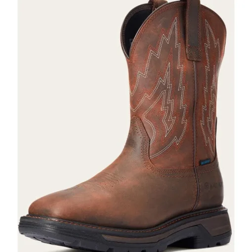 Ariat Men's Big Rig Soft Toe WP Western Work Boot - Brown - 10033991