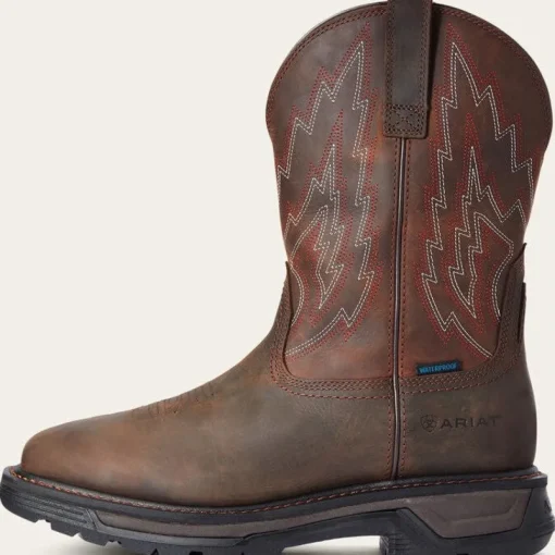 Ariat Men's Big Rig Soft Toe WP Western Work Boot - Brown - 10033991