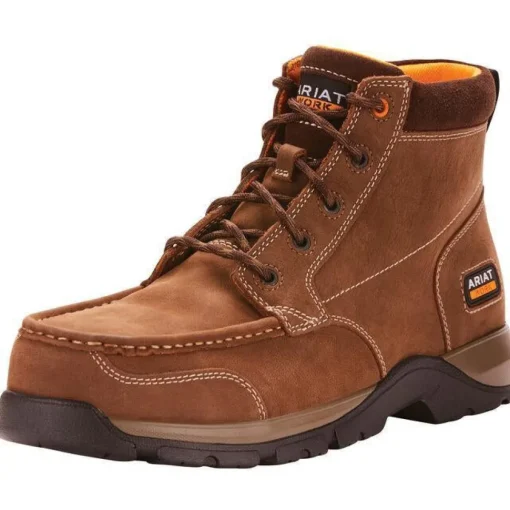 Ariat Men's Edge LTE Chukka 6" Comp Toe Work Boot - Brown - 10024951