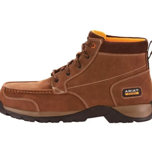 Ariat Men's Edge LTE Chukka 6" Comp Toe Work Boot - Brown - 10024951