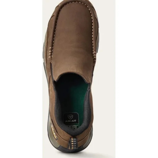 Ariat Men's Edge Lte Slip On Sd Comp Toe Work Shoe- Brown - 10029530