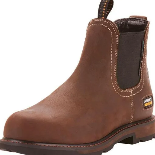 Ariat Men's Groundbreaker Chelsea 6" Steel Toe WP Work Boot - 10024983