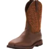 Ariat Men's Groundbreaker 10" Wide Sqr Stl Toe WP Work Boot - 10024992