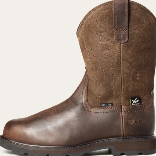 Ariat Men's Groundbreaker ST Metguard Western Work Boot - Brown - 10036107