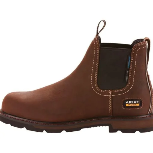 Ariat Men's Groundbreaker Chelsea 6" Steel Toe WP Work Boot - 10024983