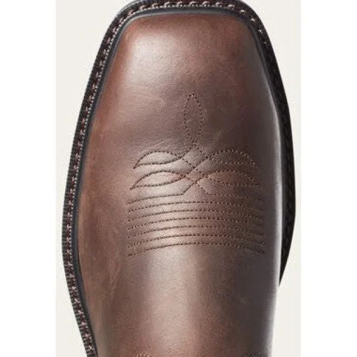 Ariat Men's Groundwork Wide Toe ST Western Work Boot -Brown- 10034717