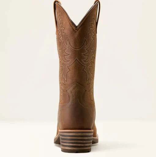 Ariat Men's Hybrid Roughstock Square Toe WP Cowboy Boot -Brown- 10053577