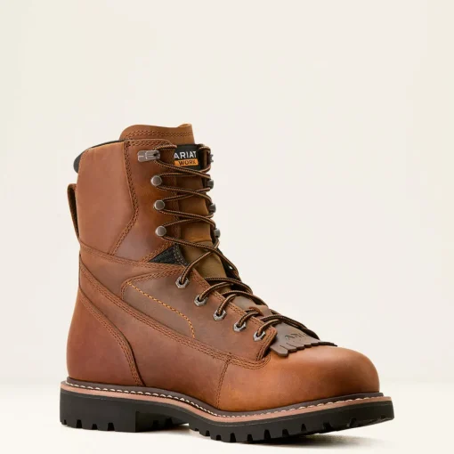 Ariat Men's Longview Shock Shield 8" Soft Toe WP Work Boot - 10053818