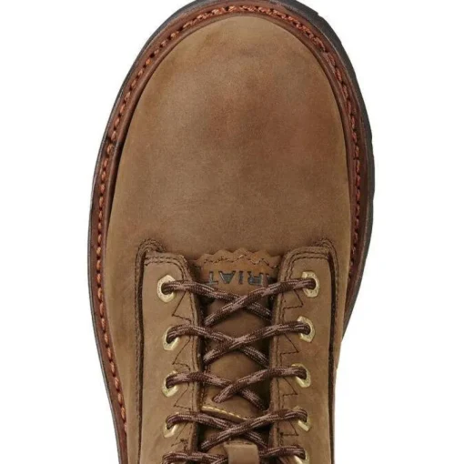 Ariat Men's Powerline 8" Soft Toe WP Logger Work Boot - Brown - 10018563