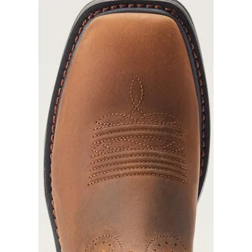 Ariat Men's Sierra Shock Shield Patriot Western Work Boot - Brown - 10044505
