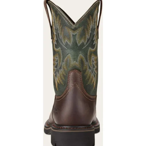 Ariat Men's Sierra Wide Square Toe Steel Toe Work Boot -Brown- 10017434