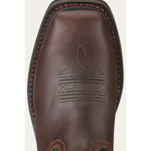 Ariat Men's Sierra Wide Square Toe Steel Toe Work Boot -Brown- 10017434