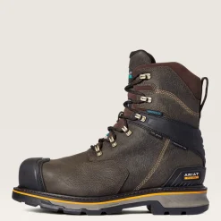 Ariat Men's Stump Jumper 8" Comp Toe WP 600G Ins Work Boot - Coffee - 10038283