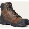 Ariat Men's Treadfast 6" Steel Toe Slip Resistant Work Boot - Brown - 10034671