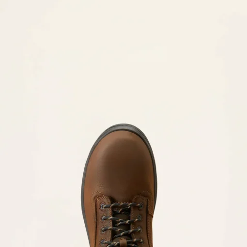 Ariat Men's Turbo 6" Soft Toe WP Work Boot - Rich Brown - 10046860