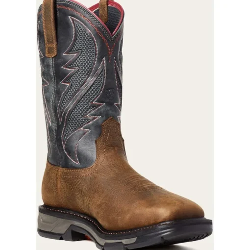 Ariat Men's WorkHog Xt VenTek Soft Toe Western Work Boot -Brown- 10035984