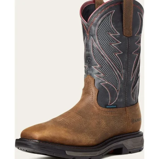 Ariat Men's WorkHog Xt VenTek Soft Toe Western Work Boot -Brown- 10035984