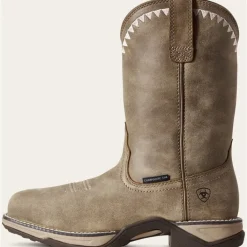 Ariat Women's Anthem Deco Comp Toe Western Work Boot -Brown- 10029498
