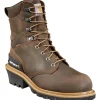 Carhartt Men's 8" Comp Toe WP Ins Climbing Work Boot - Brown - CML8369