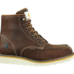 Carhartt Men's 6" Soft Toe Waterproof Wedge Work Boot Brown - CMW6095