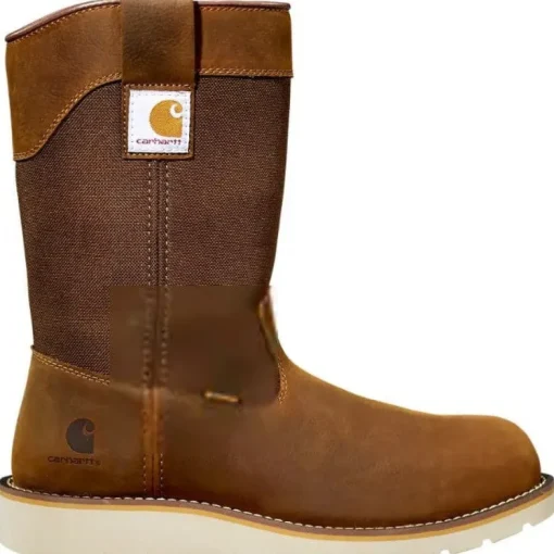 Carhartt Men's 10" Steel Toe WP Wedge Wellington Work Boot -Brown- FW1232-M