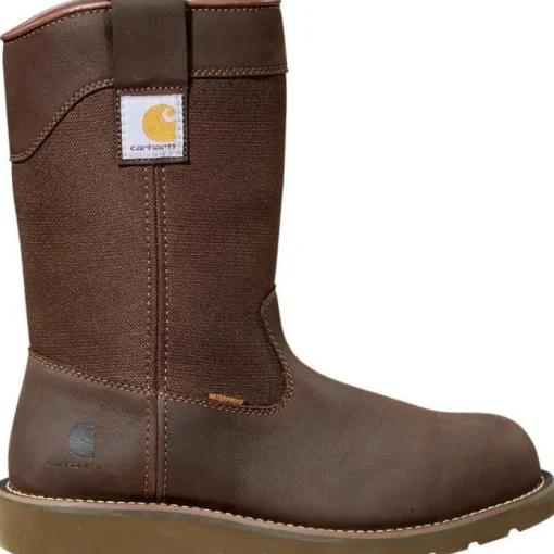 Carhartt Men's 10" Steel Toe WP Wedge Wellington Work Boot -Brown- FW1230-M
