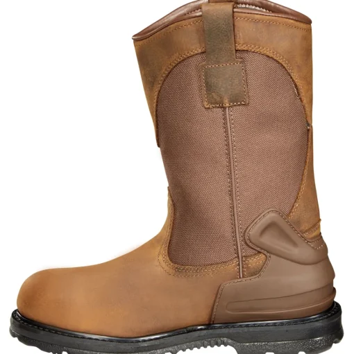 Carhartt Men's 11" Steel Toe WP Wellington Work Boot - Brown - CMP1200