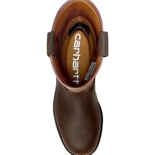 Carhartt Men's 10" Steel Toe WP Wedge Wellington Work Boot -Brown- FW1230-M