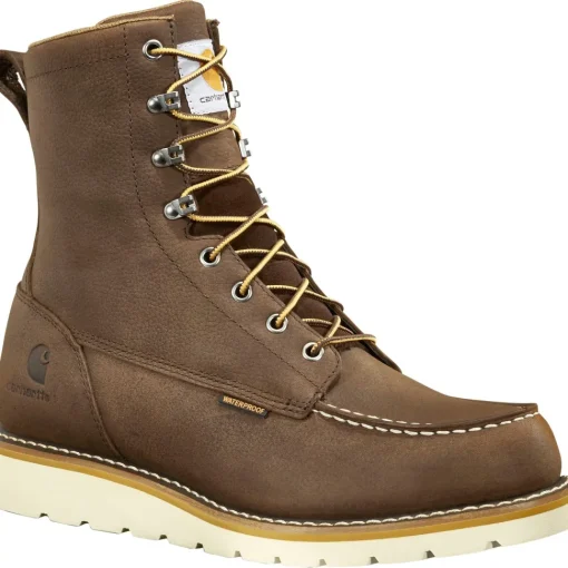 Carhartt Men's 8" WP Soft Toe Wedge Work Boot - Dark Brown - FW8095-M
