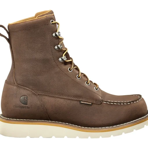Carhartt Men's 8" WP Soft Toe Wedge Work Boot - Dark Brown - FW8095-M
