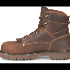 Carolina Men's 28 Series 6” Comp Toe WP Grizzly Work Boot - Brown - CA7528