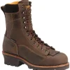 Carolina Men's Birch 8" Comp Toe WP Logger Work Boot - Brown - CA7522