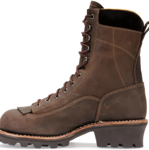 Carolina Men's Birch 8" Comp Toe WP Logger Work Boot - Brown - CA7522