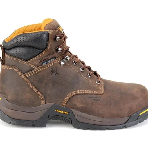 Carolina Men's Bruno Lo 6" Comp Toe WP Insulated Work Boot -Brown- CA5521
