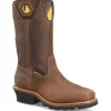 Carolina Men's Coppice 12" Comp Toe WP Logger Work Boot- Brown- CA9833