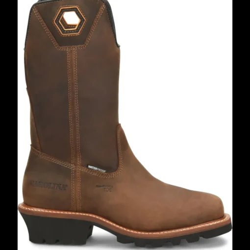Carolina Men's Coppice 12" Comp Toe WP Logger Work Boot- Brown- CA9833