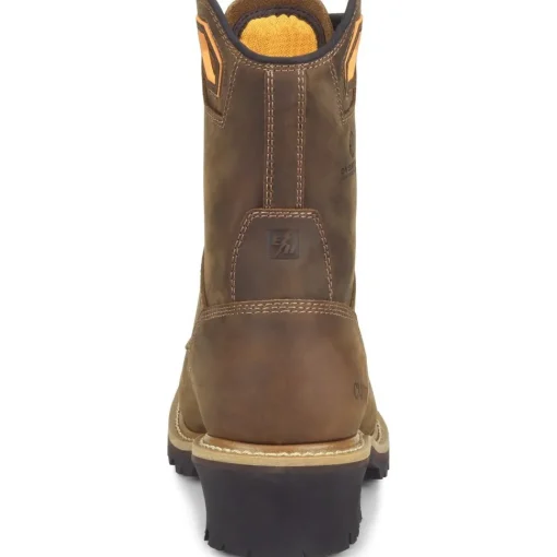 Carolina Men's Coppice 8" Composite Toe WP Logger Work Boot - Brown - CA9855
