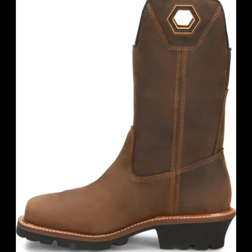 Carolina Men's Coppice 12" Comp Toe WP Logger Work Boot- Brown- CA9833