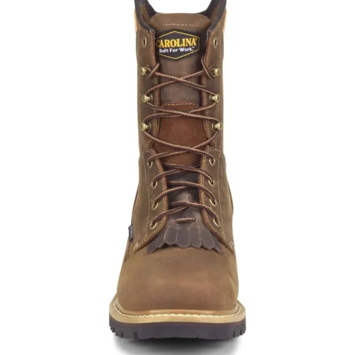 Carolina Men's Coppice 8" Composite Toe WP Logger Work Boot - Brown - CA9855