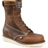 Carolina Men's Domestic 8" Soft Toe Moc Toe Work Boot- Brown- CA8012