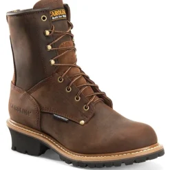 Carolina Men's Elm 8" Steel Toe WP Logger Work Boot - Brown - CA9821