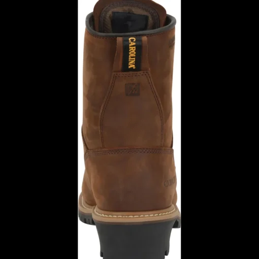 Carolina Men's Elm 8" WP Insulated Logger Work Boot - Brown- CA4821