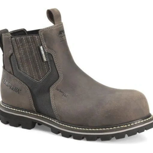 Carolina Men's I-Beam 6" Comp Toe WP PR Pull-On Work Boot Gray - CA7541