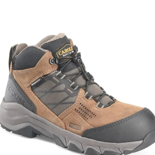 Carolina Men's Ironhide Comp Toe WP Slip Resist Hiker Work Boot -Tan- CA5553