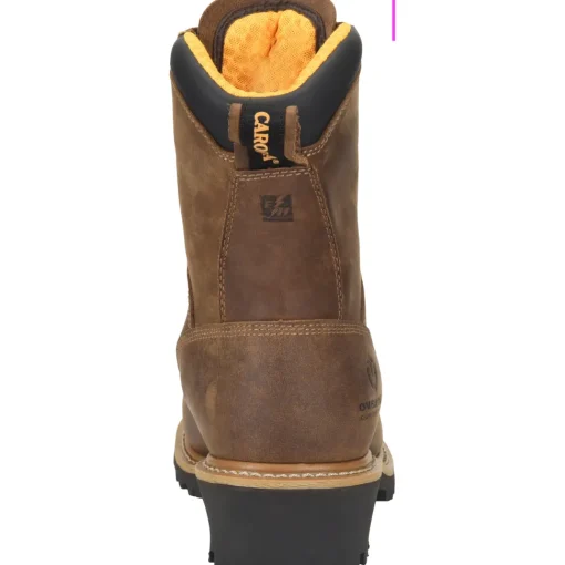Carolina Men’s Poplar 8” WP Comp Toe Logger Work Boot Brown - CA9852