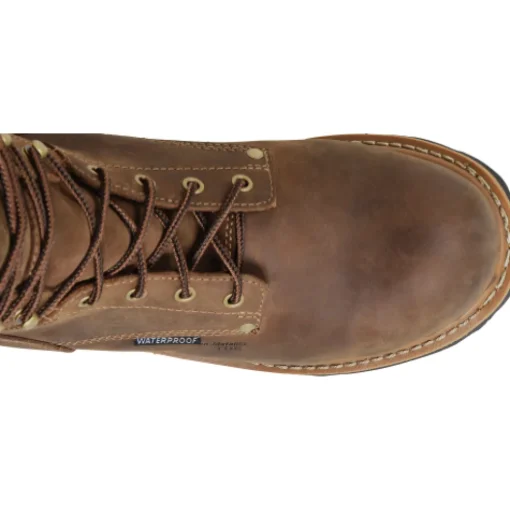 Carolina Men’s Poplar 8” WP Comp Toe Logger Work Boot Brown - CA9852