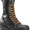 Carolina Men's USA Made Linesman 10" Soft Toe Slip Resist Work Boot -Black- 905