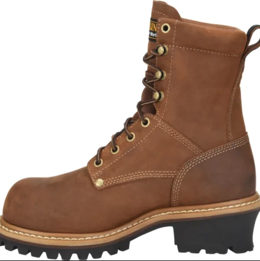 Carolina Women's Elm 8" Comp Toe WP Slip Resist Work Boot -Brown- CA1435