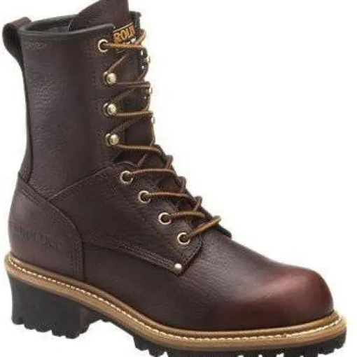 Carolina Women's Elm 8" Steel Toe Logger Work Boot - Brown - CA1421